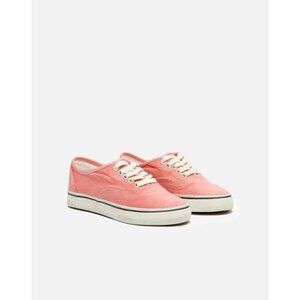 Re/Done 70s Low Top Skate Sneakers in Coral New Womens